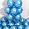 μπλε μεταλλικα μπαλονια