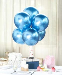 Μπλε Μεταλλικά Μπαλόνια