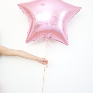 μπαλονι αστερι foil ροζ