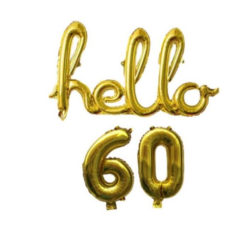 Μπαλόνι Hello 60 Χρυσό