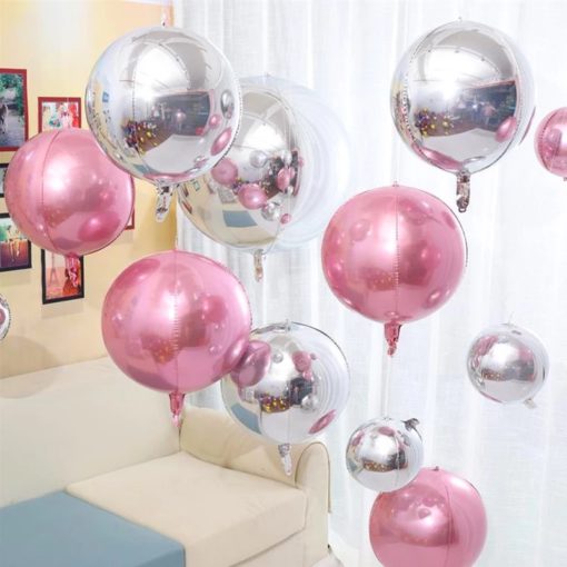 Μπαλόνι Foil Ροζ 4D – Στρογγυλό