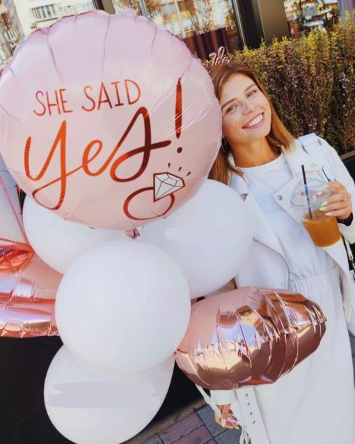 Μπαλόνι Foil – SHE SAID yes future Mrs 56cm