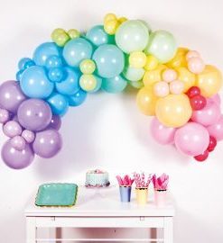 Σετ Για Γιρλάντα Pastel Rainbow / 78 Μπαλόνια