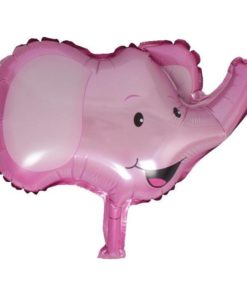Μπαλόνι Foil Μικρό – Πρόσωπο Ελεφαντάκι – Ροζ