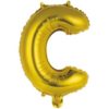 Μπαλόνια foil Γράμμα C – χρυσό