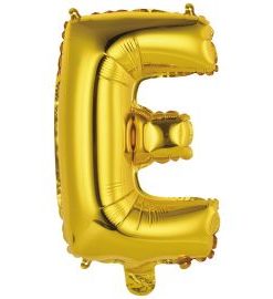 Μπαλόνια foil Γράμμα E – χρυσό
