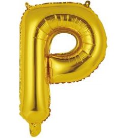 Μπαλόνια foil Γράμμα P – χρυσό