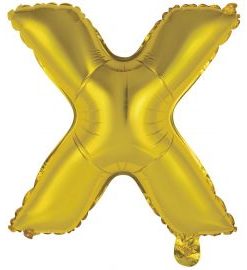 Μπαλόνια foil Γράμμα X – χρυσό