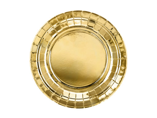Πιάτα Χάρτινα Foil Χρυσά 18 cm – 6 τμχ.