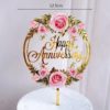 Cake toppers με χρυσό glitter – Bride