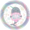 Πιάτα Χάρτινα Εξάγωνα Happy Birthday Rainbow Ombre / 8 τεμ
