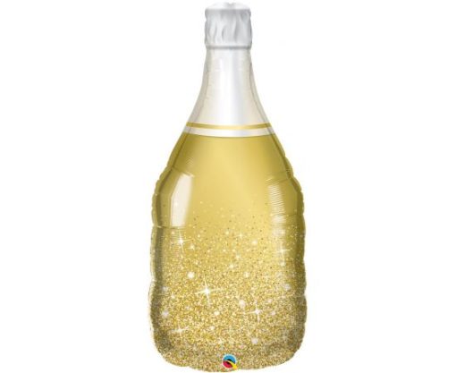 Μπαλόνι Foil Σχήμα Golden Bubbly Wine Bottle