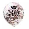 Μπαλόνι Διάφανο Με Ροζ Κομφετί 18