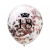 Μπαλόνι Διάφανο Με Ροζ Κομφετί 18