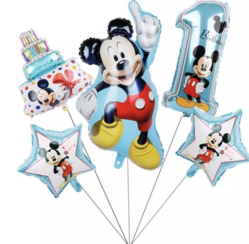 Σετ Μπαλονιών Mickey Mouse Πρώτα Γενέθλια