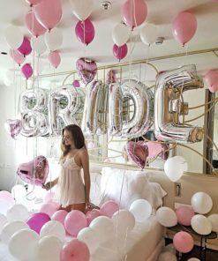 Μπαλόνια BRIDE Ασημί – 82 cm