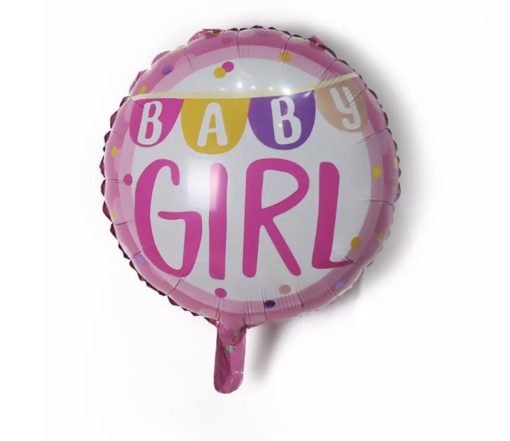 Στρογγυλό Μπαλόνι Foil BABY GIRL