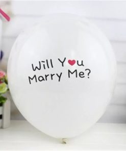 Μπαλόνι Λευκό Λάτεξ Will You Marry Me?