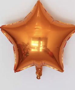 Μπαλόνι Foil Σε Σχήμα Αστέρι – Πορτοκαλί