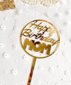 Διακοσμητικό Τούρτας Happy Birthday MOM