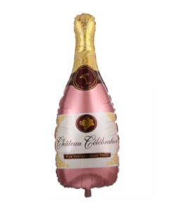 Μπαλόνι Μπουκάλι Σαμπάνιας Ροζ Χρυσό