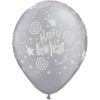 Τεράστιο Μπαλόνι Τυπωμένο Ασημί Happy New Year