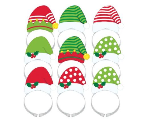 Τιάρες Santa & Elf Headbands Christmas 8 τεμ