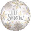 Μπαλόνι Foil Λαμπερό “Let it Snow”