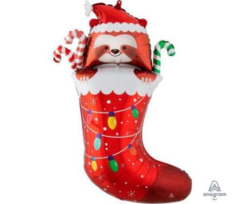 Μπαλόνι Foil Σχήμα Χριστουγεννιάτικη Κάλτσα