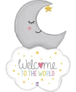 Σύννεφο & Φεγγάρι “Welcome Baby” Foil Μπαλόνι
