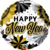 Μπαλόνι Foil Happy New Year Μαύρο και Χρυσό 46εκ