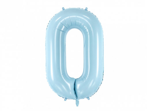 Μπαλόνι Αριθμός 0 Γαλάζιο 86 cm