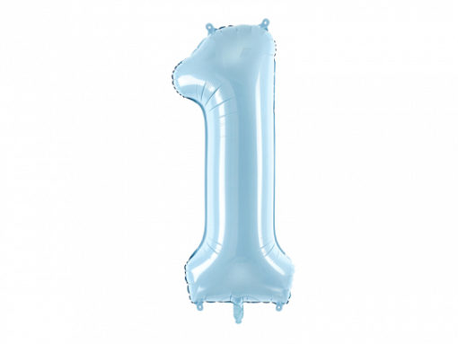 Μπαλόνι Αριθμός 1 Γαλάζιο 86 cm