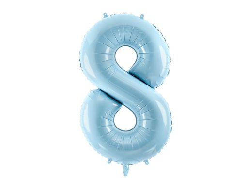 Μπαλόνι Αριθμός 8 Γαλάζιο 86 cm