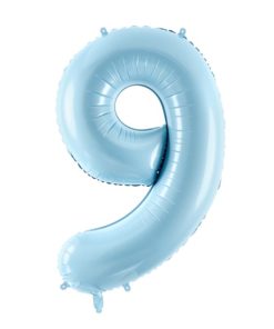 Μπαλόνι Αριθμός 9 Γαλάζιο 86 cm