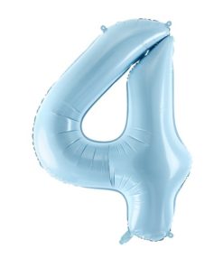 Μπαλόνι Αριθμός 4 Γαλάζιο  86  cm