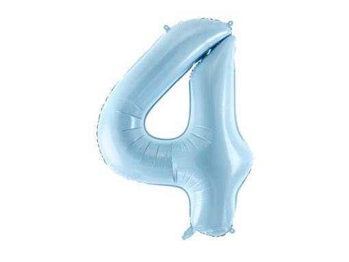 Μπαλόνι Αριθμός 4 Γαλάζιο  86  cm