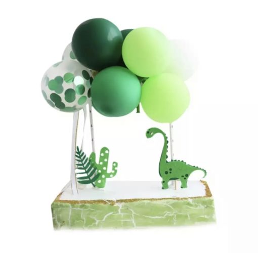 Διακοσμητικό Τούρτας Σε πράσινους Τόνους – Μίνι Μπαλόνια