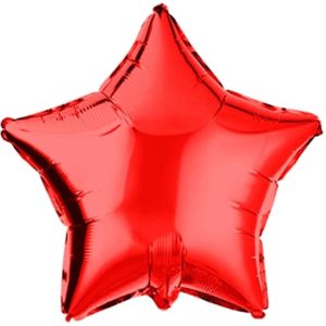 Μπαλόνι Foil Σε Σχήμα Αστέρι – Κόκκινο