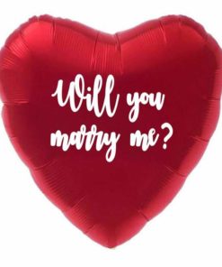 Μπαλόνι Καρδιά Με αυτοκόλλητο Marry me?