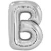 Μπαλόνι Foil Γράμμα “B” Ασημί 86 εκ.