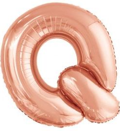Μπαλόνι Foil Γράμμα “Q” Ροζ Χρυσό 86 εκ.