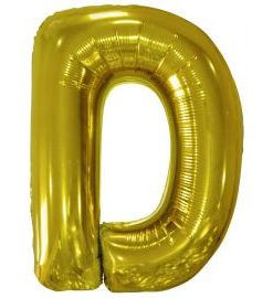 Μπαλόνι Foil Γράμμα “D” Χρυσό 86 εκ.