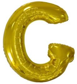 Μπαλόνι Foil Γράμμα “G” Χρυσό 86 εκ.