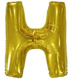 Μπαλόνι Foil Γράμμα “H” Χρυσό 86 εκ.