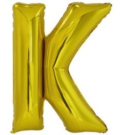 Μπαλόνι Foil Γράμμα “K” Χρυσό 86 εκ.