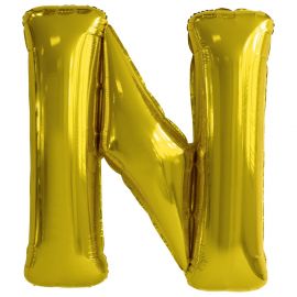Μπαλόνι Foil Γράμμα “N” Χρυσό 86 εκ.