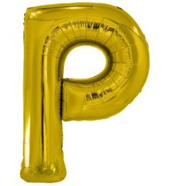 Μπαλόνι Foil Γράμμα “P” Χρυσό 86 εκ.