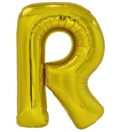Μπαλόνι Foil Γράμμα “R” Χρυσό 86 εκ.