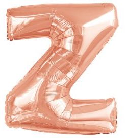 Μπαλόνι Foil Γράμμα “Z” Ροζ Χρυσό 86 εκ.